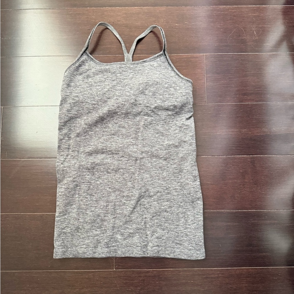 Ivivva Gray Fitted Sleeveless Tank Top